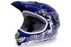 Casco Cross Bambina Ragazza Uomo Misura L cm 55-56 Colore Blu VARIE Misure