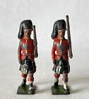 2 Antique Britains Ltd Toy Soldiers Scottish Riflemen Articulating Arms