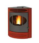 STUFA A PELLET ANGOLARE GEMMA BORDEAUX 10,5 KW - CARIS