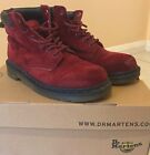 Women s DR MARTENS 939 With Box Burgundy/WINE Suede Ankle Boots  EU38 UK5 *VGC*