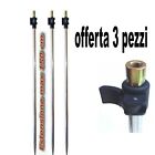 3 PICCHETTI MT1,5 PER AVVISATORI ACUSTICI CARP FISHING PALETTO PESCA FILETTATO