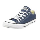 Scarpe Converse All Star Chuck Taylor Ox Tela Basse Sneaker Uomo Donna Navy Blue