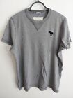 ABERCROMBIE & FITCH   XXL  2XL  GREY   T SHIRT GOOD USED CONDITION