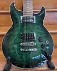 Ibanez Artcore N427 Double Cutaway Quilt Top Transparent Green