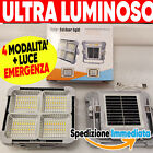 ✨FARO 200W LED 💎AUTORICARICA SOLARE 4-mod. LUCE: CALDA/FREDDA/NEUTRA/SOS USB-C