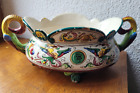 Ancienne jardinière en faïence Italian majolica maiolica Centre de table Italie