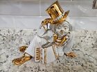 LIMOGES SWAROVSKI ITALY CLOWN FIGURINE