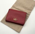 Portafoglio Gucci GG Marmont pelle rosso