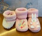 3 Pairs of Newborn Knitted Booties - New & Unused