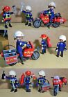 PLAYMOBIL: 3 POMPIERI ATTREZZATI + MOTOCICLETTA - COME DA FOTO