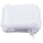 50 Pieces 4 by 6 Inch Organza Gift Bags Drawstring Jewelry Pouches Wedding2904