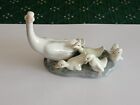 Vintage LLADRO Anatra con Anatroccoli Oca Gabbiano Uccello Porcellana Ceramica