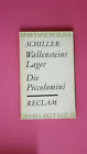 216160 Schiller WALLENSTEIN. 1. WALLENSTEINS LAGER DIE PICCOLOMINI. 41