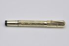 Waterman 1930s gold  Deco  safety gold fountain pen exc++++