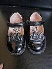 Baby Girl Disney Minnie Mouse Patent Black Shoes Size 5 Infant  (Eur 22)