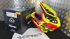 Casco motoenduro cross  Integrale Acerbis IMPACT 3.0 GIALLO FLUO taglia  XXL