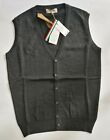 COTTON BELT Gilet uomo grigio scuro slim