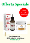 Siero AntiAge Bava di Lumaca e Acido Ialuronico+Crema Viso Bava di Lumaca