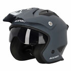 CASCO ACERBIS JET ARIA ECE2206 STREET URBAN GRIGIO OPACO MOTO TRIAL SCOOTER QUAD