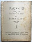 PAGANINI OPERETTA IN TRE ATTI KNEPLER JENBACH FRANZ LEHAR