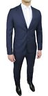 ABITO COMPLETO UOMO INVERNALE BLU SCURO SLIM FIT ELEGANTE CERIMONIA da 44 a 60