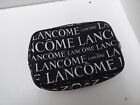 Ladies Lancome black patterned zipped make up bag