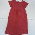 Premaman Paris Dress 10-12 Red Polka Dot Short Sleeve Square Neck Midi Vintage