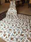 Pair Laura Ashley Linen/cotton Floral Country House Lined Curtains 82” Drop