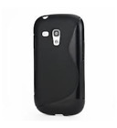 Cover per cellulare Samsung Galaxy S3 Mini i8190 colore nero lucido e opaco