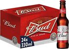 24 bottiglie birra Bud da 33 cl. Cartone da 24 pezzi