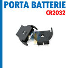 2 PEZZI PORTA BATTERIE CR2032 PORTABATTERIA 2 SLOT 6V INTERRUTTORE MONTAGGIO PCB