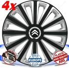 SET 4 BORCHIE RUOTA COPRI CERCHI CALOTTE 15 TREND DC RC PER CITROEN C3