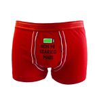 Boxer rosso Natale uomo ragazzo in cotone rosso porpora NU347 idea regalo natale