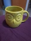 West Elm Owl Bright Yellowish Green Coffee Mug