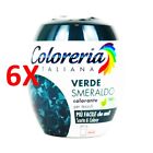 6 X Coloreria Italiana Verde Smeraldo Colorante Per Tessuti