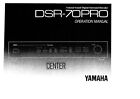 Bedienungsanleitung-Operating Instructions für Yamaha DSR-70 PRO