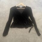 Coast ladies Velvet Evening top Long Sleeved M