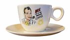 Vintage Mid Century Mad Men Vibe 14 Oz Ceramic Coffee Cup And Saucer/Made In USA