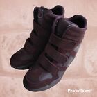 Wine coloured SKCH+3 By Skechers Sneakers Ankle Boots Leather Size UK 4 bnwot