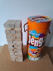 Original JENGA Wood Block Game Parker Hasbro 2009  Orange Tube Ed.  Family Game