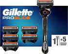 Gillette Proglide RASOIO UOMO, Rasoio a Mano Libera, 6 Lamette Da Barba Da 5 Lam