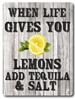 Tequilla alcohol Sign Metal Plaque Gifts, Bar, Kitchen,