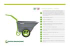 Carriola Da Giardino Vasca 110 Litri Plastica Carrello