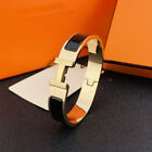 Luxury High Quality Womens Classic Stainless Steel H-buckle Bracelet Size 19cm