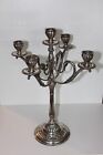 Antico CANDELABRO IN ARGENTO 800 cesellato a mano