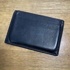 Prada men s black leather card holder