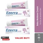 2X EZERRA PLUS CREAM 50g Moustarizer per neonati e bambini (NUOVO) SPEDIZIONE...