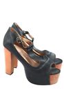 HAVANA LAST X JEFFREY CAMPBELL Sandalo alto con plateau Donna Taglia IT 39 nero