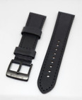 OEM Glycine 24mm Black Leather Strap Band Airman Combat Sub Incursore KMU 48