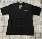 balenciaga t shirt nera oversize